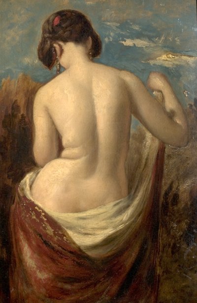 Studie van een Halfnaakte Figuur door William Etty